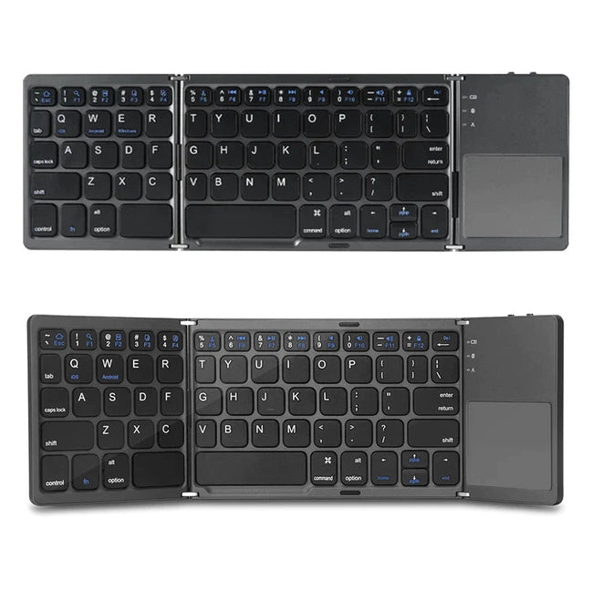 FoldType Touch Mini-Tastatur – Faltbare Bluetooth-Tastatur mit Touchpad