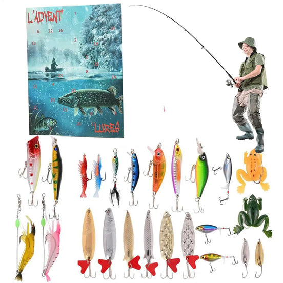 2025 Fischereikalender Mit 24 Ködern – Adventsüberraschungen Für Anglerfreunde 0