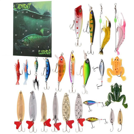 2025 Fischereikalender Mit 24 Ködern – Adventsüberraschungen Für Anglerfreunde 2