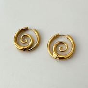 Damen Creolen mit Spiral-Motiv und offener Form – Spiravella