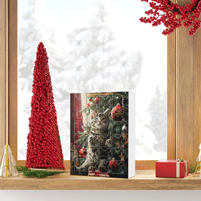 2D Katzen Adventskalender – Entdecken Sie Festliche Freude Mit 24 Versteckten Ornamenten 4
