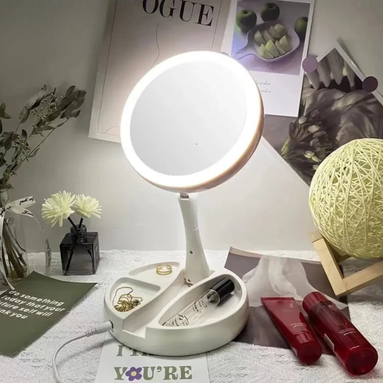Velunique LED-Reisespiegel mit Klappdesign