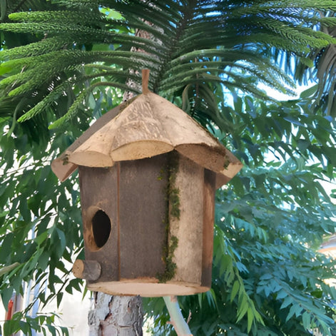 Vogelhaus mit Aufhängeseil für den Außenbereich