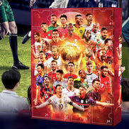 Fußball Adventskalender mit 24 Figuren und nummerierten Türchen – Torviano