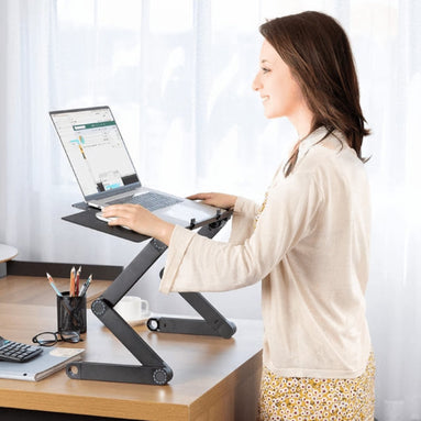 FlexDesk Rotate – Höhenverstellbarer Laptopständer mit Mausauflage