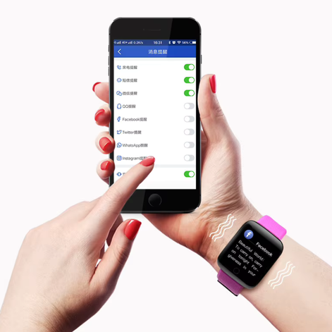 Smartwatch mit digitalem Touchdisplay, Bluetooth und verstellbarem Armband – Nexoria