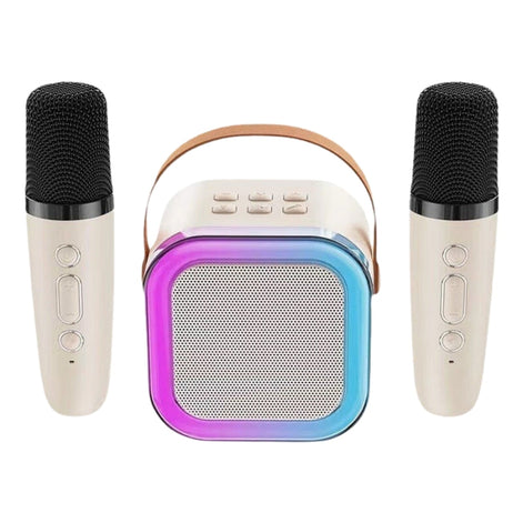 Tragbares kabelloses Karaoke-System mit zwei Mikrofonen