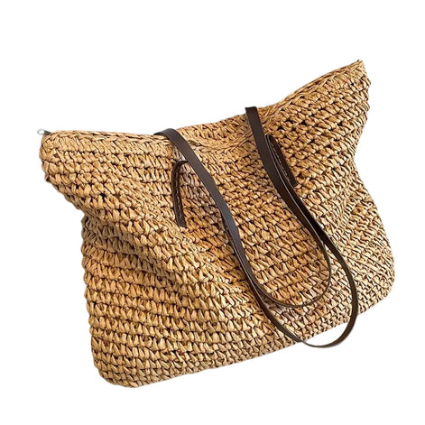Laymira Damen Shopper aus Naturfasern mit verstellbaren Trägern