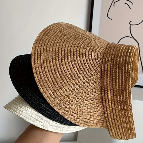 Solviera Damen Sonnenhut mit breiter Krempe und faltbarem Design