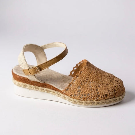 Marivelle Damen Sandalen mit Plateausohle und Verstellbarem Knöchelriemen
