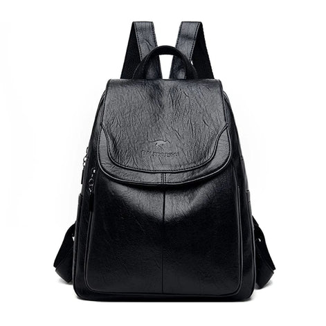 Damen Rucksack aus Mikrofaser-Kunstleder mit verdecktem Reissverschluss – Velarisse