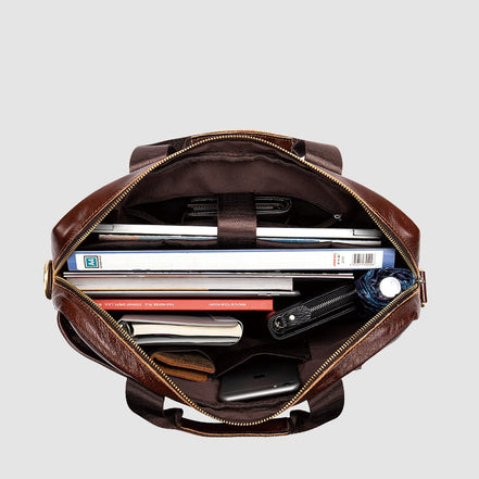 Bravion Schultertasche mit großem Innenfach und verstellbarem Gurt für Alltag und Reisen