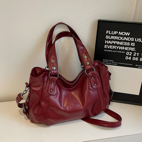 Zenvira Handtasche – Handtasche mit mehreren Reißverschlussfächern und verstellbarem Schulterriemen