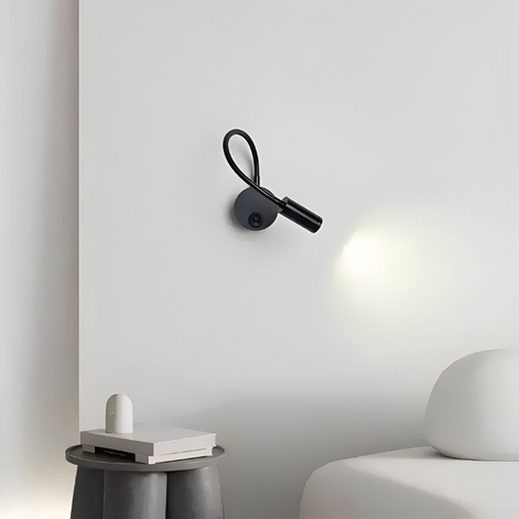 Flexora Nachttischleuchte mit Schwanenhals – LED Lampe mit 360° Drehung