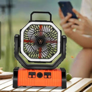 Airvexo 3-in-1 Ventilator mit LED-Licht und Fernbedienung