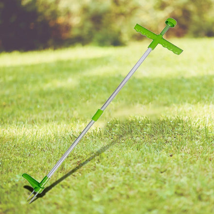 Unkrautentferner mit langem Griff für rückenschonende Gartenarbeit