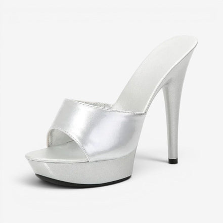 Silvarelle Damen Sandalen mit Absatz und offenem Design