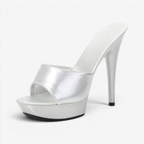 Silvarelle Damen Sandalen mit Absatz und offenem Design