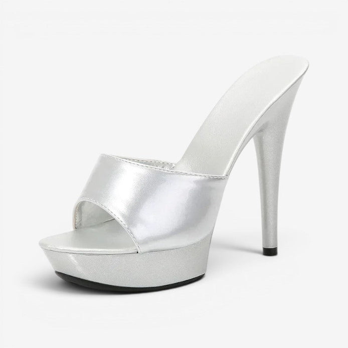Silvarelle Damen Sandalen mit Absatz und offenem Design
