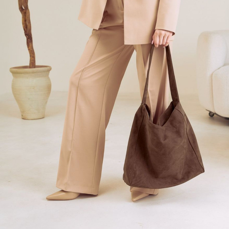 Sorella Tote Tasche – Handtasche mit Haspelverschluss und Innenfach mit Reißverschluss
