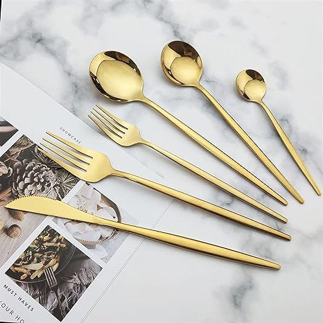 30-teiliges Besteckset aus Edelstahl
