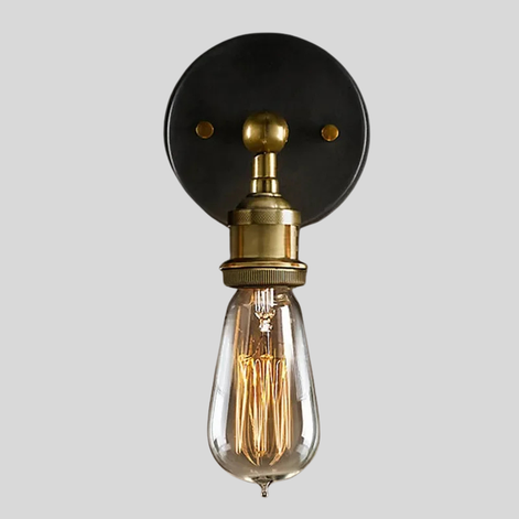 Aurivelle Vintage LED Wandleuchte aus Metall für Innenräume
