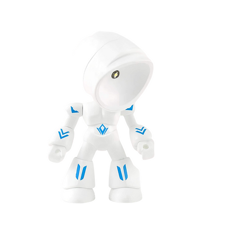 Robixa Tischleuchte in Roboterform – LED Lampe für Kinderzimmer und Innenräume