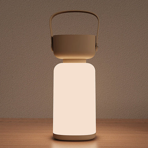 Tragbare LED-Tischlampe mit zylindrischem Design für Innen- und Außenbereiche