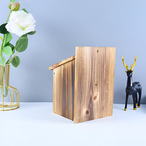 Doosvormiges Vogelhaus aus Holz für Innen- und Außenbereiche