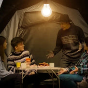Lumora Campingleuchte – LED Leuchte mit USB-C Aufladung und Tragegriff