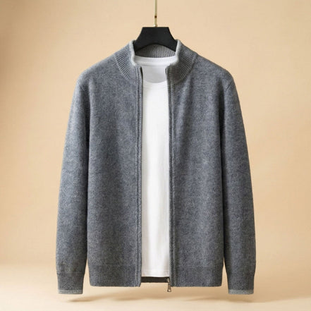 Larevo Damen Strickpullover mit Reißverschluss und Slim Fit