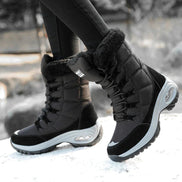 Damen Winterstiefel mit Futter und Schnürung Calverra