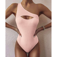 Marivessa Damen Badeanzug mit One-Shoulder Design