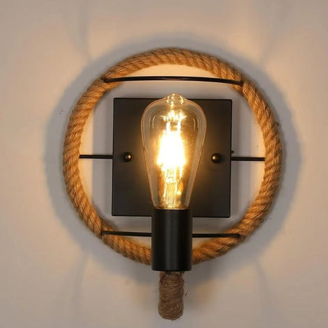 Cordara LED Wandleuchte mit Seildesign aus Metall
