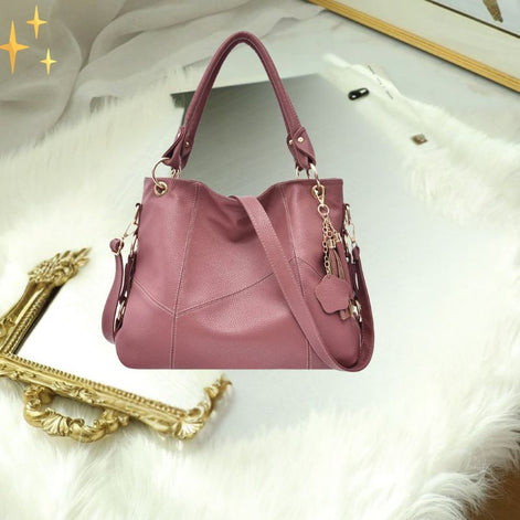 Velmora Schultertasche – Umhängetasche mit verstellbarem Riemen und mehreren Reißverschlussfächern