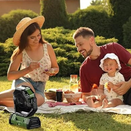 Airvexo 3-in-1 Ventilator mit LED-Licht und Fernbedienung