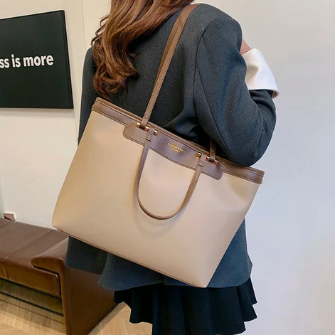 Torvina Schultertasche – Handtasche mit Doppelgriffen und großem Innenfach