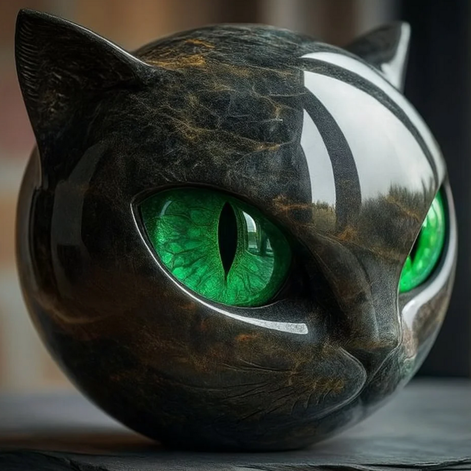 Mini Katzenfigur – Dekorative Skulptur für Tisch und Regal