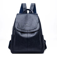 Damen Rucksack aus Mikrofaser-Kunstleder mit verdecktem Reissverschluss – Velarisse
