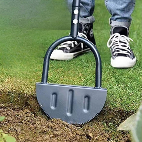 Gartenkanten-Werkzeug mit halbmondförmigem Sägeblatt