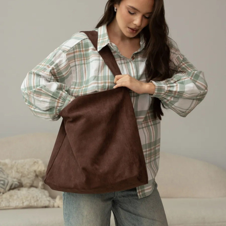 Sorella Tote Tasche – Handtasche mit Haspelverschluss und Innenfach mit Reißverschluss