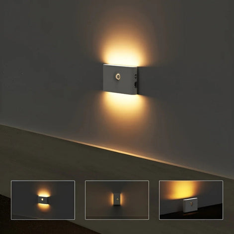 Selvion Wandleuchte mit Bewegungssensor und verstellbarem Kopf – LED Innenleuchte