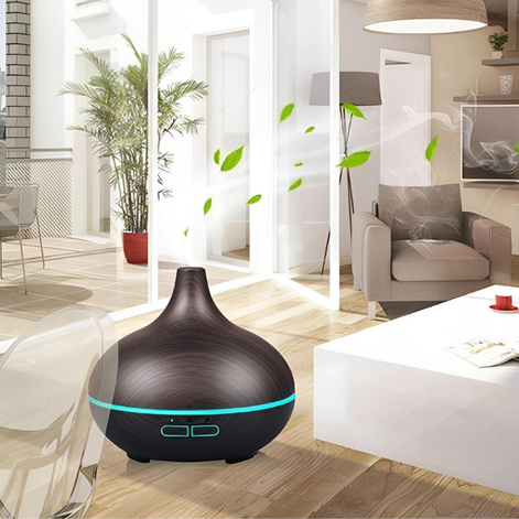 Tragbarer Aroma Diffuser mit LED Licht und Fernbedienung – Novalis