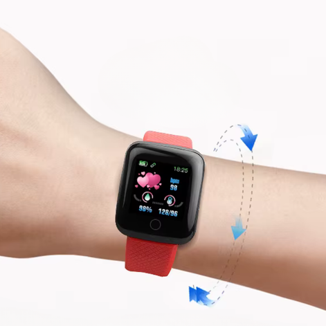 Smartwatch mit digitalem Touchdisplay, Bluetooth und verstellbarem Armband – Nexoria
