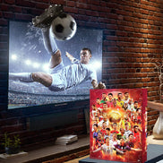 Fußball Adventskalender mit 24 Figuren und nummerierten Türchen – Torviano