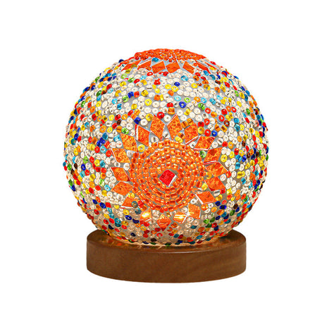 Mireva Tischleuchte mit Mosaikdesign – LED Lampe mit dimmbarer Funktion