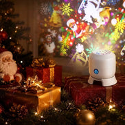 Weihnachtsprojektor mit rotierenden Schneeflocken und 360° Lichtprojektion – Schnevoria