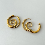 Damen Creolen mit Spiral-Motiv und offener Form – Spiravella