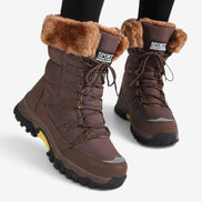 Damen Schnürstiefel mit Plüschfutter und kräftiger Sohle Virella