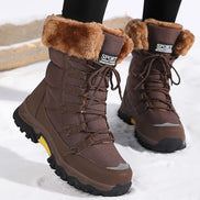 Damen Schnürstiefel mit Plüschfutter und kräftiger Sohle Virella